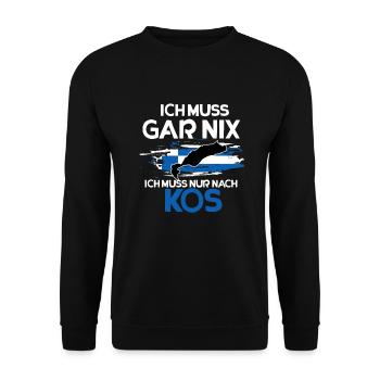 Kos - Unisex Pullover - Schwarz - Vorne - Alina (178cm) & Michal (187cm)