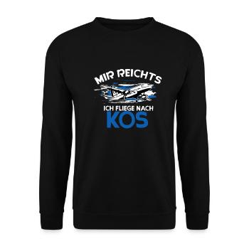 Kos - Unisex Pullover - Schwarz - Vorne - Alina (178cm) & Michal (187cm)