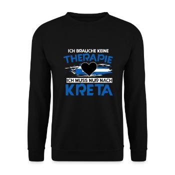 Kreta - Unisex Pullover - Schwarz - Vorne - Alina (178cm) & Michal (187cm)