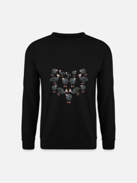 Perlhühner Perlhuhn Guinea Fowl - Unisex Sweatshirt - black