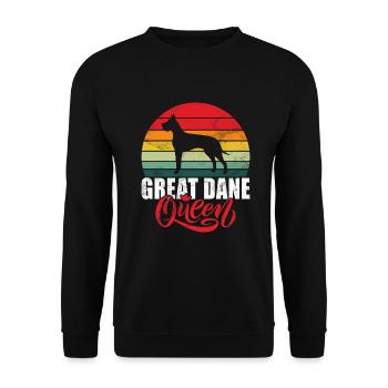 Great Dane Gifts - Unisex Sweatshirt - black - Front - Alina (178cm) & Michal (187cm)