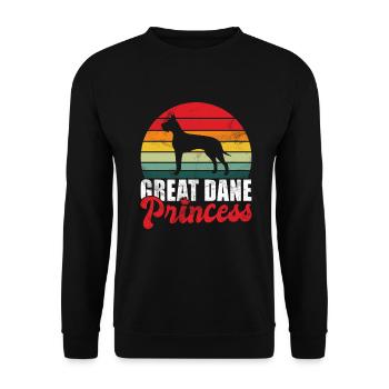 Great Dane Gifts - Unisex Pullover - Schwarz - Vorne - Alina (178cm) & Michal (187cm)
