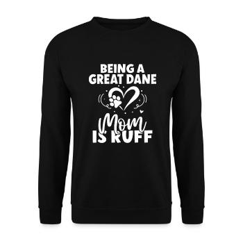 Great Dane Gifts - Unisex Pullover - Schwarz - Vorne - Alina (178cm) & Michal (187cm)