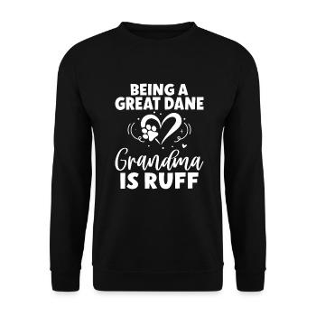 Great Dane Gifts - Unisex Sweatshirt - black - Front - Alina (178cm) & Michal (187cm)