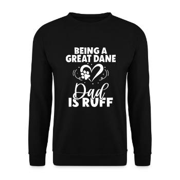 Great Dane Gifts - Unisex Pullover - Schwarz - Vorne - Alina (178cm) & Michal (187cm)