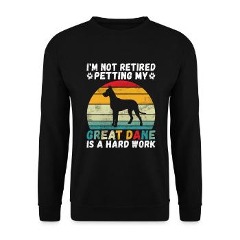 Great Dane Gifts - Unisex Pullover - Schwarz - Vorne - Alina (178cm) & Michal (187cm)