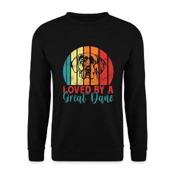 Great Dane Gifts - Unisex Sweatshirt - black - Front - Alina (178cm) & Michal (187cm)