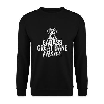 Great Dane Gifts - Unisex Sweatshirt - black - Front - Alina (178cm) & Michal (187cm)