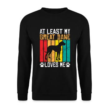 Great Dane Gifts - Unisex Pullover - Schwarz - Vorne - Alina (178cm) & Michal (187cm)