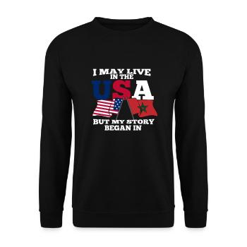 Maroc - Sweat-shirt Unisexe - noir - Devant - Alina (178cm) & Michal (187cm)