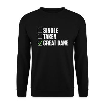 Great Dane Gifts - Unisex Pullover - Schwarz - Vorne - Alina (178cm) & Michal (187cm)