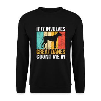 Great Dane Gifts - Unisex Sweatshirt - black - Front - Alina (178cm) & Michal (187cm)