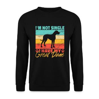 Great Dane Gifts - Unisex Sweatshirt - black - Front - Alina (178cm) & Michal (187cm)