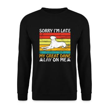 Great Dane Gifts - Unisex Sweatshirt - black - Front - Alina (178cm) & Michal (187cm)