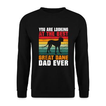 Great Dane Gifts - Unisex Pullover - Schwarz - Vorne - Alina (178cm) & Michal (187cm)