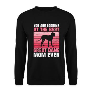 Great Dane Gifts - Unisex Pullover - Schwarz - Vorne - Alina (178cm) & Michal (187cm)