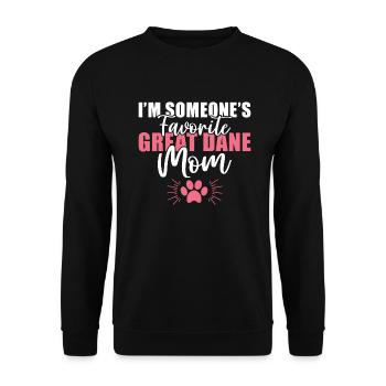 Great Dane Gifts - Unisex Pullover - Schwarz - Vorne - Alina (178cm) & Michal (187cm)