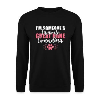 Great Dane Gifts - Unisex Pullover - Schwarz - Vorne - Alina (178cm) & Michal (187cm)
