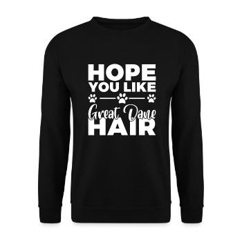 Great Dane Gifts - Unisex Pullover - Schwarz - Vorne - Alina (178cm) & Michal (187cm)