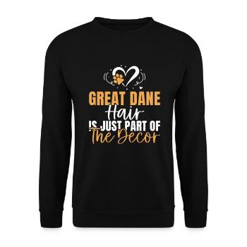 Great Dane Gifts - Unisex Sweatshirt - black - Front - Alina (178cm) & Michal (187cm)