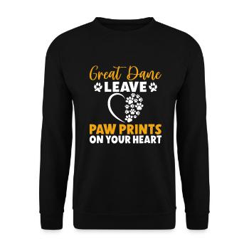 Great Dane Gifts - Unisex Pullover - Schwarz - Vorne - Alina (178cm) & Michal (187cm)
