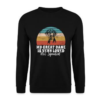 Great Dane Gifts - Unisex Pullover - Schwarz - Vorne - Alina (178cm) & Michal (187cm)