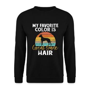 Great Dane Gifts - Unisex Sweatshirt - black - Front - Alina (178cm) & Michal (187cm)