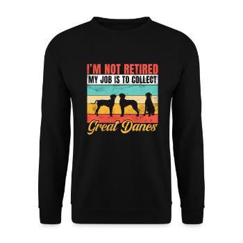 Great Dane Gifts - Unisex Pullover - Schwarz - Vorne - Alina (178cm) & Michal (187cm)