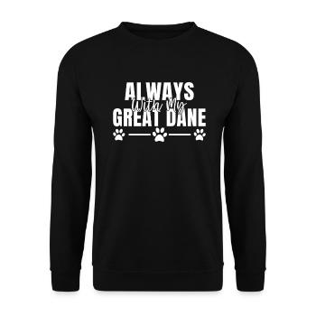 Great Dane Gifts - Unisex Pullover - Schwarz - Vorne - Alina (178cm) & Michal (187cm)