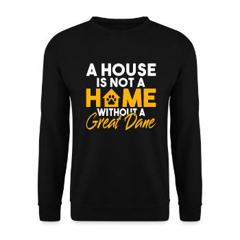 Great Dane Gifts - Unisex Pullover - Schwarz - Vorne - Alina (178cm) & Michal (187cm)