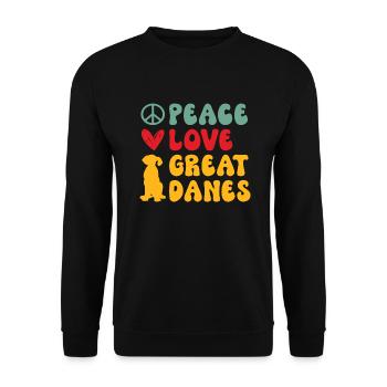 Great Dane Gifts - Unisex Pullover - Schwarz - Vorne - Alina (178cm) & Michal (187cm)