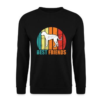 Great Dane Gifts - Unisex Pullover - Schwarz - Vorne - Alina (178cm) & Michal (187cm)