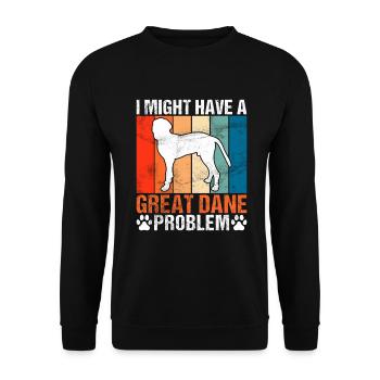 Great Dane Gifts - Unisex Sweatshirt - black - Front - Alina (178cm) & Michal (187cm)