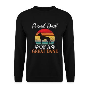 Great Dane Gifts - Unisex Pullover - Schwarz - Vorne - Alina (178cm) & Michal (187cm)