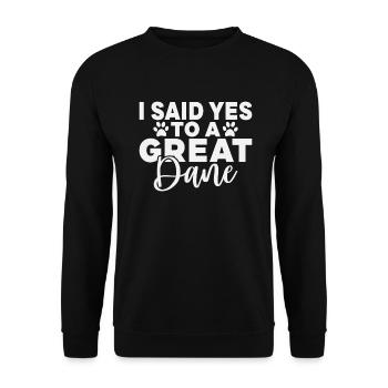 Great Dane Gifts - Unisex Sweatshirt - black - Front - Alina (178cm) & Michal (187cm)