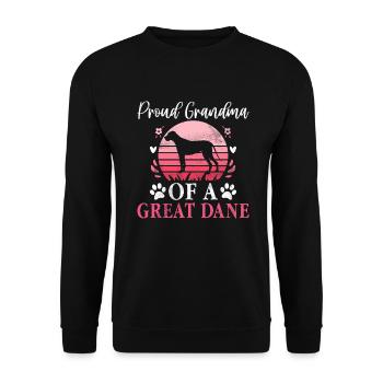 Great Dane Gifts - Unisex Pullover - Schwarz - Vorne - Alina (178cm) & Michal (187cm)