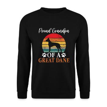 Great Dane Gifts - Unisex Pullover - Schwarz - Vorne - Alina (178cm) & Michal (187cm)