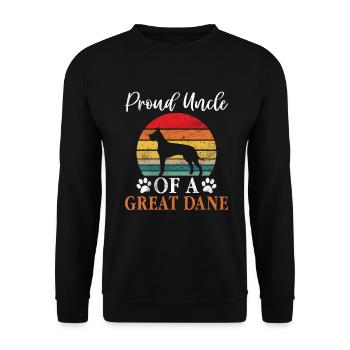 Great Dane Gifts - Unisex Pullover - Schwarz - Vorne - Alina (178cm) & Michal (187cm)