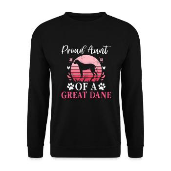 Great Dane Gifts - Unisex Pullover - Schwarz - Vorne - Alina (178cm) & Michal (187cm)