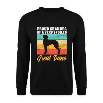 Great Dane Gifts - Unisex Pullover - Schwarz - Vorne - Alina (178cm) & Michal (187cm)