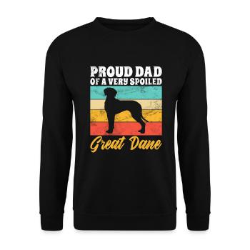 Great Dane Gifts - Unisex Pullover - Schwarz - Vorne - Alina (178cm) & Michal (187cm)