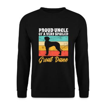 Great Dane Gifts - Unisex Sweatshirt - black - Front - Alina (178cm) & Michal (187cm)