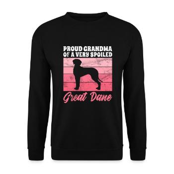Great Dane Gifts - Unisex Sweatshirt - black - Front - Alina (178cm) & Michal (187cm)