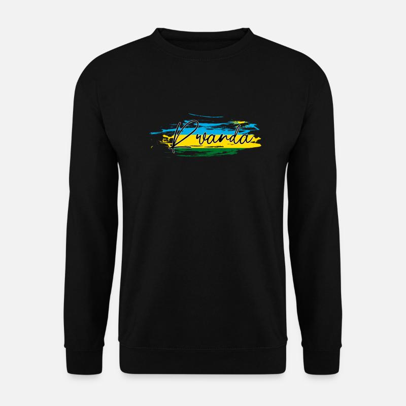 Rwanda - Unisex Pullover - Schwarz