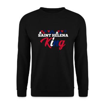 Saint Helena - Unisex Sweatshirt - black - Front - Alina (178cm) & Michal (187cm)
