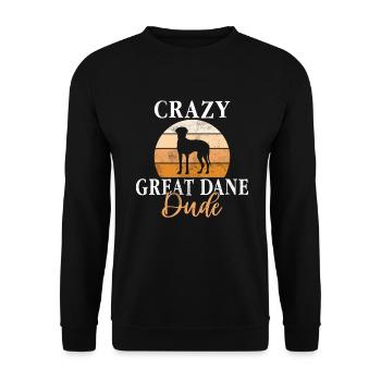 Great Dane Gifts - Unisex Pullover - Schwarz - Vorne - Alina (178cm) & Michal (187cm)