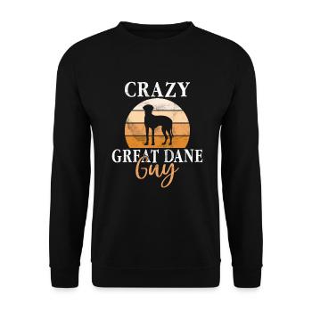 Great Dane Gifts - Unisex Pullover - Schwarz - Vorne - Alina (178cm) & Michal (187cm)