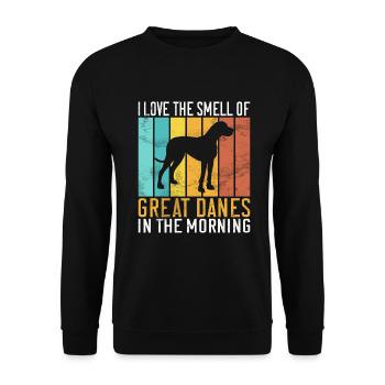 Great Dane Gifts - Unisex Pullover - Schwarz - Vorne - Alina (178cm) & Michal (187cm)