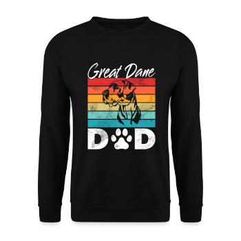 Great Dane Gifts - Unisex Pullover - Schwarz - Vorne - Alina (178cm) & Michal (187cm)