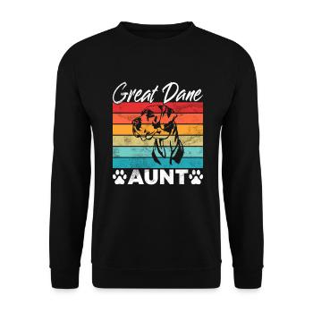 Great Dane Gifts - Unisex Pullover - Schwarz - Vorne - Alina (178cm) & Michal (187cm)